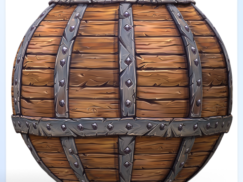 Stylized Wood Seamless Texture CG 纹理
