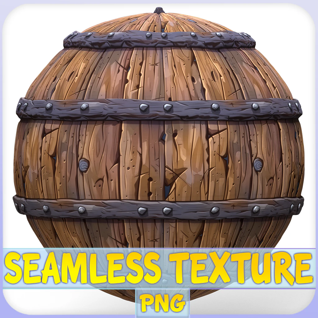 Stylized Wood Seamless Texture CG Textures .c4d .max .obj .3ds .fbx .stl .blend 