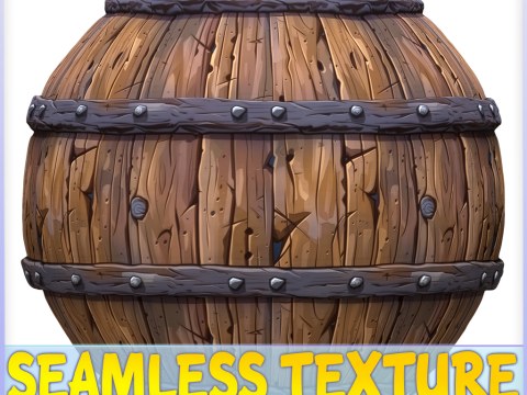 Stylized Wood Seamless Texture CG टेक्स्चर्स