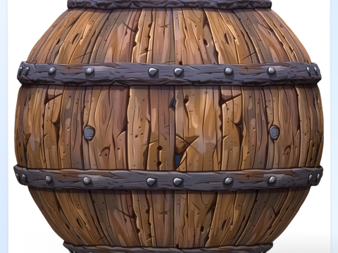Stylized Wood Seamless Texture CG Текстури