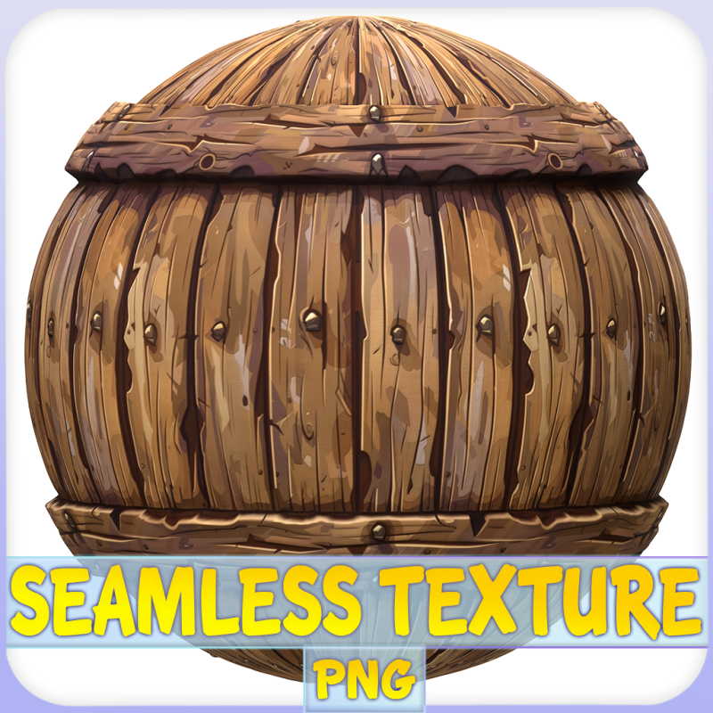 Stylized Wood Seamless Texture CG Текстуры .c4d .max .obj .3ds .fbx .stl .blend 