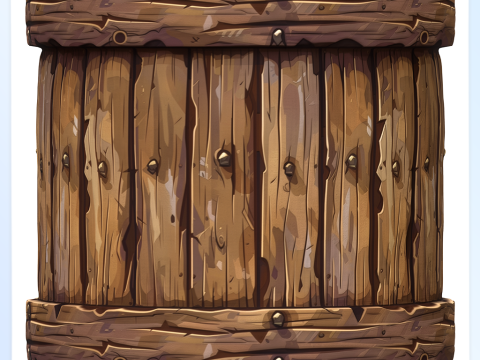 Stylized Wood Seamless Texture CG Текстуры