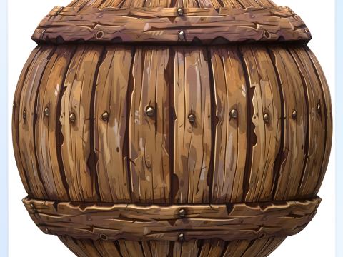 Stylized Wood Seamless Texture CG Текстуры