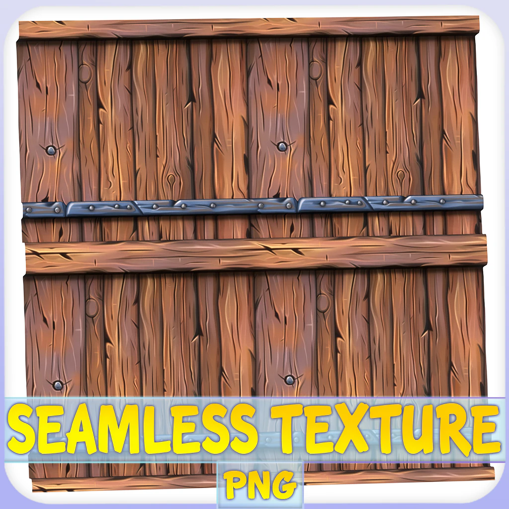 Stylized Wood Seamless Texture CG Textures .c4d .max .obj .3ds .fbx .stl .blend