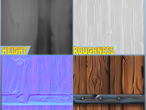 Stylized Wood Seamless Texture CG Textures