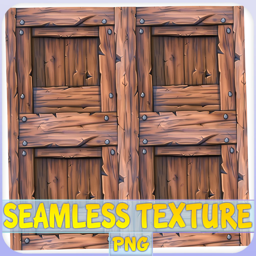 Stylized Wood Seamless Texture CG Textures .c4d .max .obj .3ds .fbx .stl .blend
