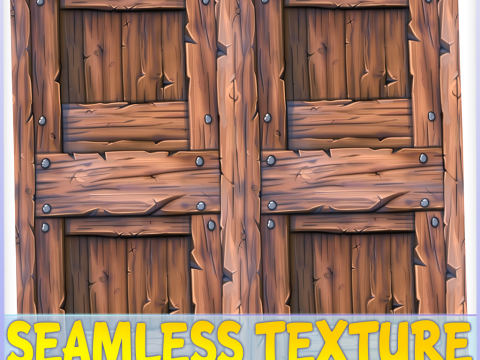 Stylized Wood Seamless Texture Tekstur CG