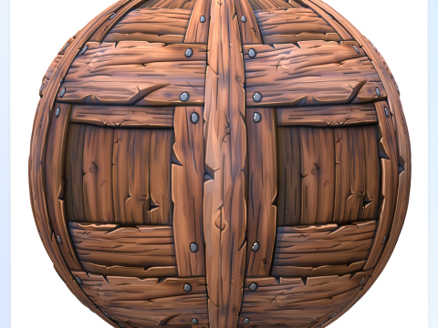 Stylized Wood Seamless Texture Tekstur CG