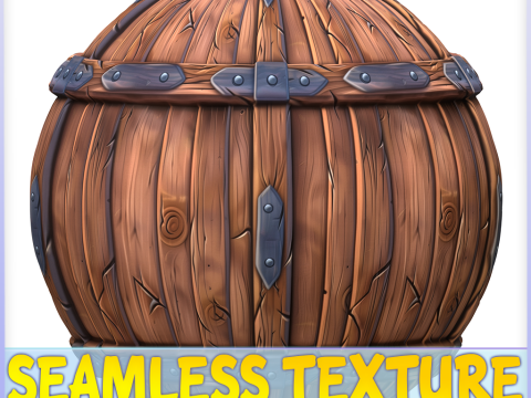 Stylized Wood Seamless Texture Tekstur CG
