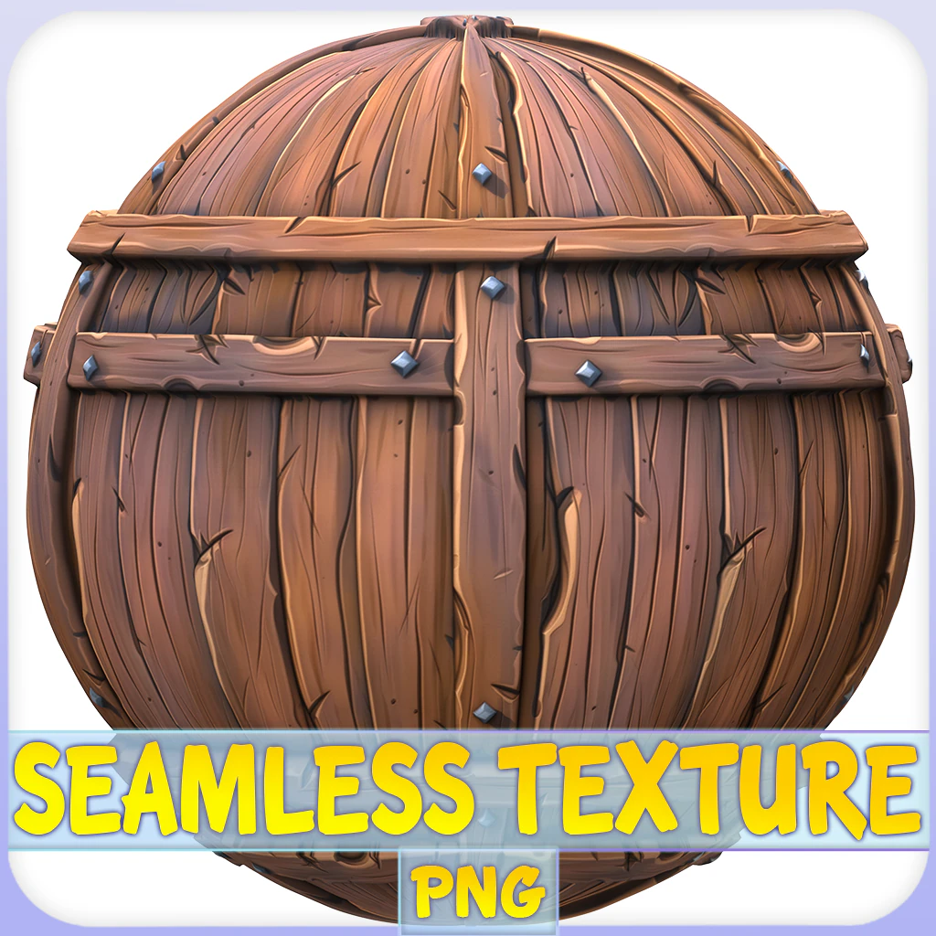Stylized Wood Seamless Texture CG Textures .c4d .max .obj .3ds .fbx .stl .blend 
