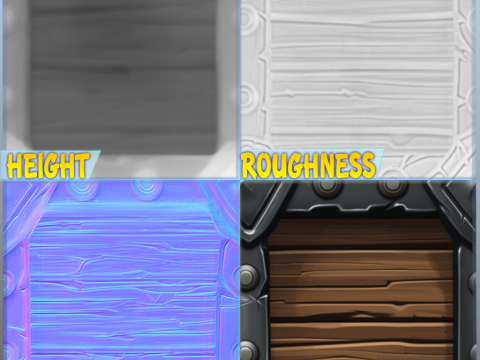 Stylized Wood Seamless Texture CG Textures