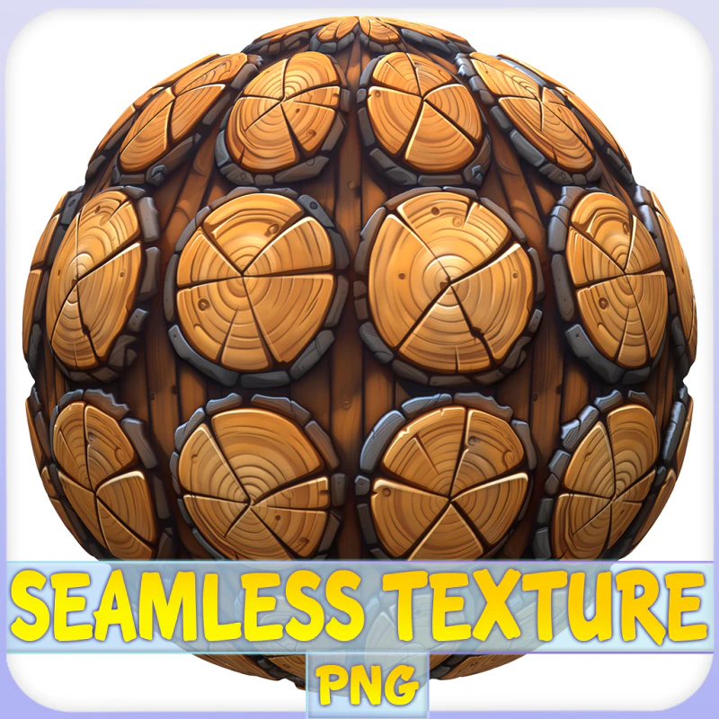 Textura sem costura de madeira estilizada Texturas CG .c4d .max .obj .3ds .fbx .stl .blend 