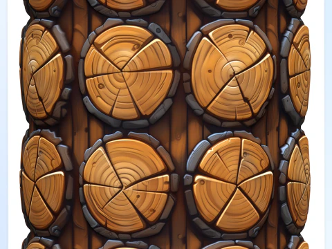 Textura sem costura de madeira estilizada Texturas CG