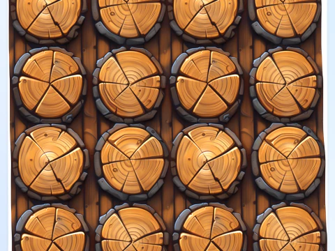 Textura sem costura de madeira estilizada Texturas CG