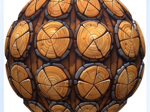 Stylized Wood Seamless Texture CG Textures