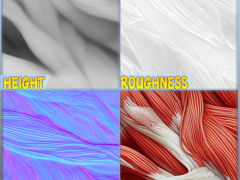 Anatomy Seamless Texture CG Текстури