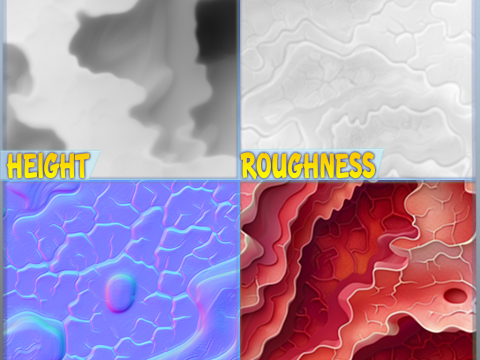 Anatomy Seamless Texture CG テクスチャ
