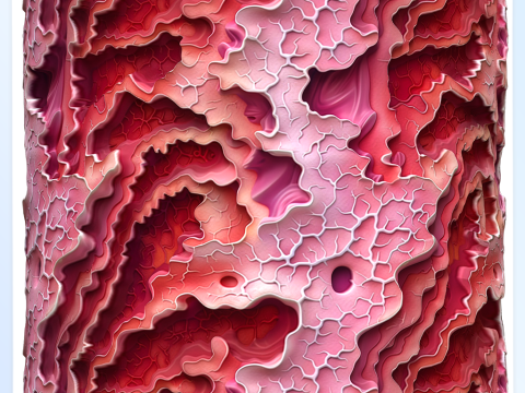 Anatomy Seamless Texture CG テクスチャ