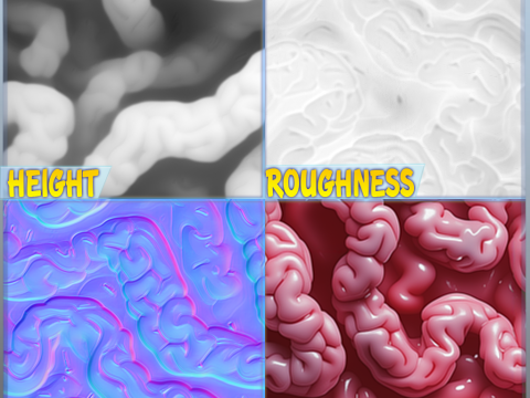 Anatomy Seamless Texture CG Текстуры