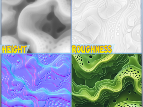 Anatomy Seamless Texture CG 텍스쳐