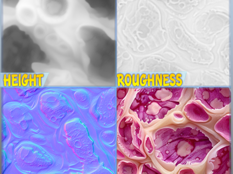 Anatomy Seamless Texture CG टेक्स्चर्स