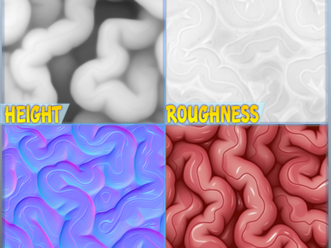 Anatomy Seamless Texture CG 텍스쳐