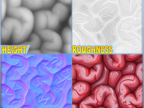 Anatomy Seamless Texture CG Textures
