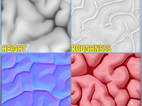 Anatomy Seamless Texture CG टेक्स्चर्स