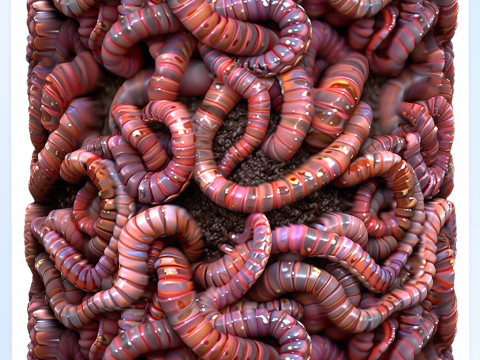 Worm Seamless Texture CG Tekstury