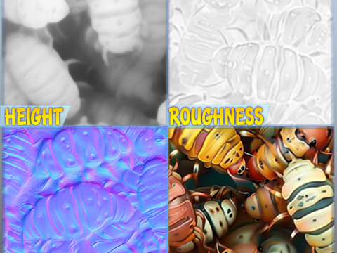 Bug Seamless Texture CG Textures