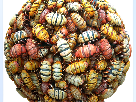Bug Seamless Texture CG Textures