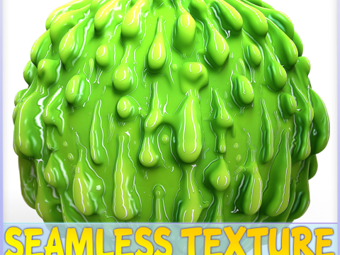 Stylized Slime Seamless Texture Texturas CG