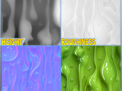 Stylized Slime Seamless Texture CG Textures