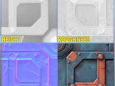 Sci-FI Seamless Texture CG Textures