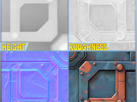 Sci-FI Seamless Texture CG Textures