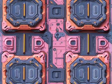 Sci-FI Seamless Texture Texturas CG