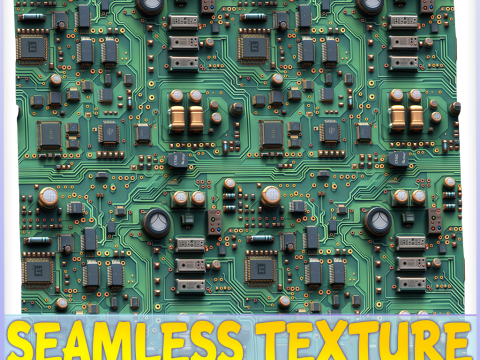 Sci-FI Seamless Texture Tekstur CG