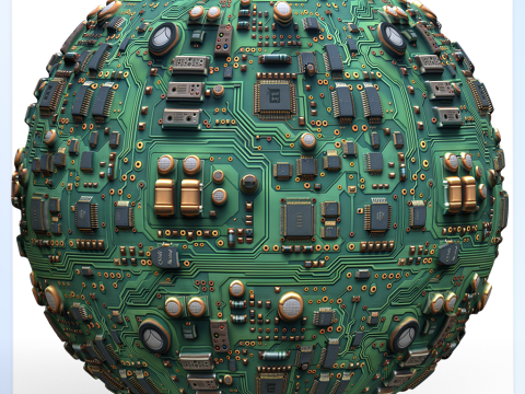 Sci-FI Seamless Texture CG Texturen