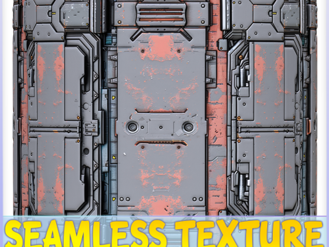 Sci-FI Seamless Texture CG Tekstury