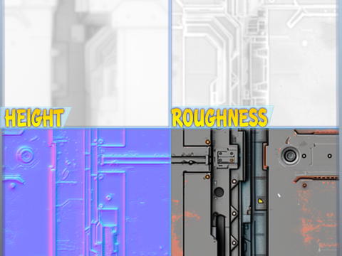 Sci-FI Seamless Texture CG Textures