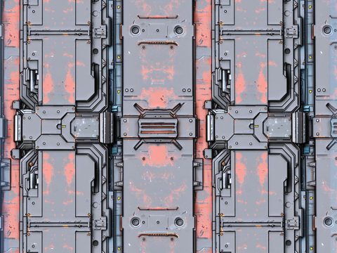 Sci-FI Seamless Texture CG Textures
