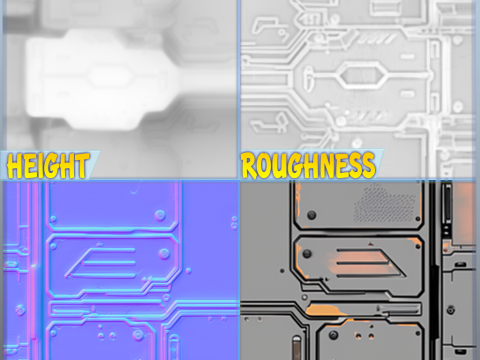 Sci-FI Seamless Texture CG 纹理