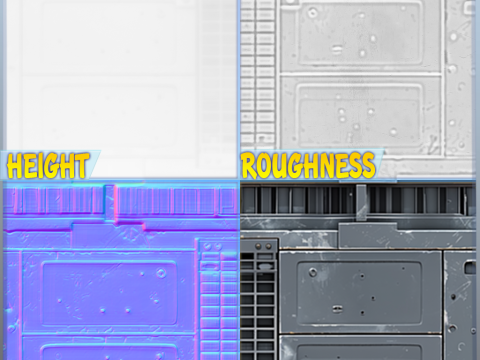 Sci-FI Seamless Texture CG Textures