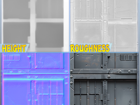 Sci-FI Seamless Texture CG Tekstury
