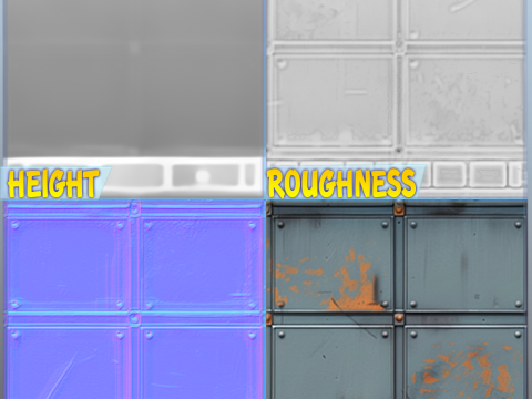 Sci-FI Seamless Texture CG Tekstury