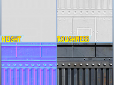 Sci-FI Seamless Texture CG Texturen