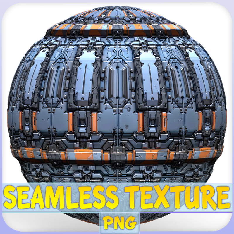 Sci-FI Seamless Texture CG テクスチャ .c4d .max .obj .3ds .fbx .stl .blend 