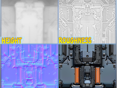 Sci-FI Seamless Texture CG テクスチャ