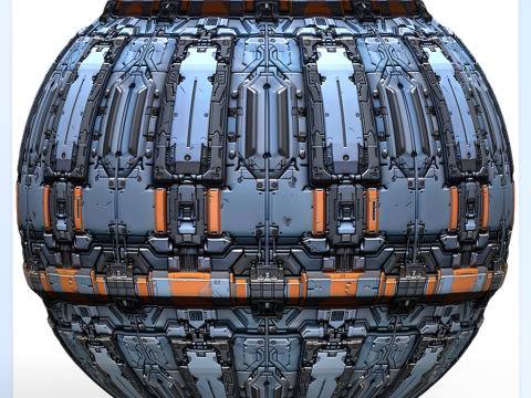Sci-FI Seamless Texture CG テクスチャ