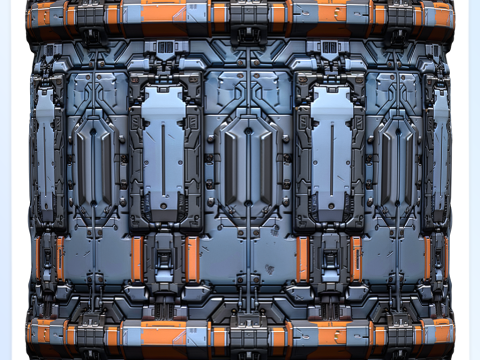 Sci-FI Seamless Texture CG テクスチャ
